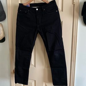 Acne Studios river black skinny jeans